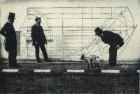 対話法 - 三人の人物のいる風景