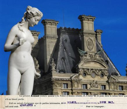 チュイルリーの白い彫像