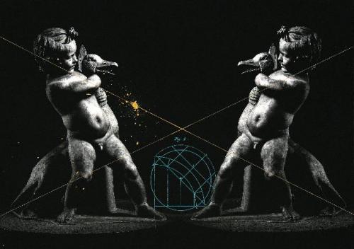 回廊にて-Boy with a goose